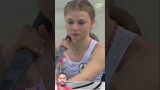 Graceful Jump by Germanys Pole Vault Star Chiara Sistermann shorts beautiful athlete polevault [upl. by Anahs]