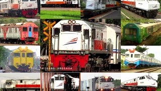 Kereta Api Indonesia XII Video Compilation of Indonesian Train [upl. by Suzzy19]