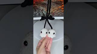 crochet ghost car hanger 👻👻 crochet halloweencrafts crochetdecor halloweencrochet [upl. by Elayne]