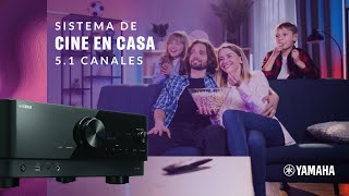 Equipos de sonido para sistema de cine en casa de 51 canales  Yamaha [upl. by Ehrlich]