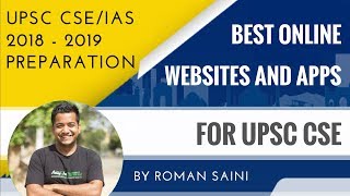 UPSC CSE 2018  2019  Important Online Websites and Apps  Roman Saini [upl. by Bernardina]