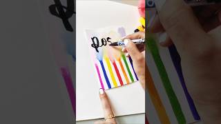 Simple calligraphy ideas shortspainting [upl. by Ahsik]