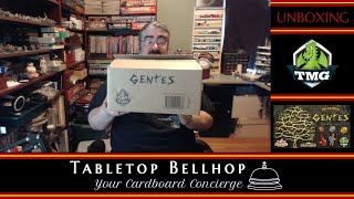 Unboxing Deluxified Gentes a board game from TMG Spielworxx Game Brewer and Stefan Risthaus [upl. by Feirahs964]