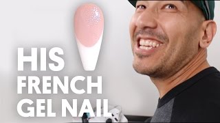 HIS FRENCH GEL NAIL SYNERGY GEL  VLOG 25 [upl. by Leamse]