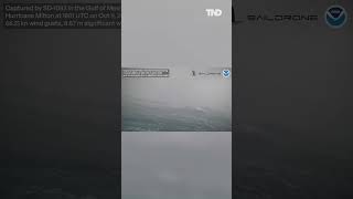 WOW Inside Hurricane Milton a NOAA drone reported wave height of 28 feet [upl. by Enilamme170]