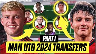 Manchester United 2024 Transfers DREAM amp REALISTIC  PART ONE  Defenders amp Midfielders [upl. by Dhaf]