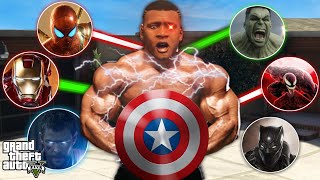 I BECAME STRONGEST AVENGER AND JOIN AVENGER ARMY TO FIGHT THANOS WITH SHINCHAN IN GTA 5 [upl. by Wyn480]