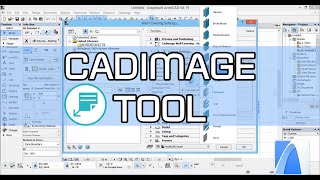 ArchiCAD 19 work with CADIMAGE TOOL [upl. by Cart]