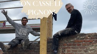 ON DEMONTE LE PIGNON 👷🏼‍♂️ vive la déchetterie  VLOG Rénovation 4 [upl. by Ianej]