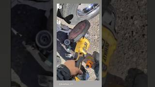 Metal ✨ Polishing  Medium Tight 40 ply Sewan Wheel  DeWalt Cordless Variable Polisher fyp trend [upl. by Rekcut]