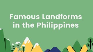 LANDFORMS IN THE PHILIPPINES  MGA ANYONG LUPA SA PILIPINAS [upl. by Kirenoj723]