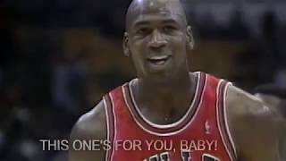 Michael Jordan quotHey Mutombo this ones for you babyquot and sinks free throw with his eyes closed [upl. by Maiah]