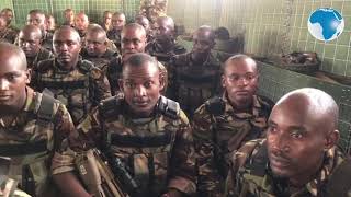 Maj Gen Mwathethe pays visit to Kenyan troops in Somalia [upl. by Schuler]