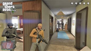 GTA 5  Brad’s FIVE STAR COP BATTLE AT FRANKLINS OLD HOUSE GTA V Funny Moments [upl. by Ndnarb744]