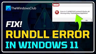 How to fix RunDll [upl. by Yliah386]