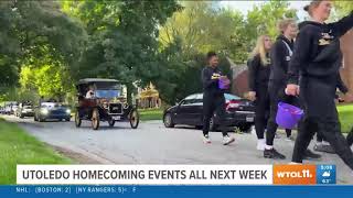 WTOL 11 UToledo Homecoming Events All Next Week [upl. by Fernand451]