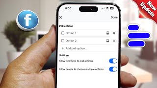 How To Create Poll On Facebook 2024 New Update [upl. by Gilford]