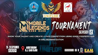 🔴Live  Opening Ceremony Uniflor Mobile Legends Turnamen Season 2 [upl. by Yelkrab]