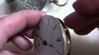 How I repair rotating pocket watch movement in case Waltham [upl. by Anilrac]