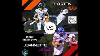 MVI Live  Clairton vs Jeannette  Football  92824 [upl. by Anirbus]