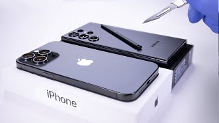 iPhone 15 Pro Max Vs Samsung Galaxy S23 Ultra Unboxing  ASMR [upl. by Ira]