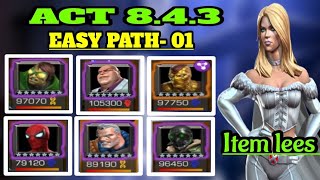 Mcoc Act 843 Easy Path [upl. by Dimmick]