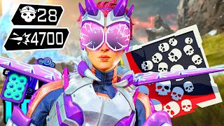 INCREDIBLE VALKYRIE 28 KILLS amp 4700 DAMAGE GAME Apex Legends Gameplay [upl. by Zora]