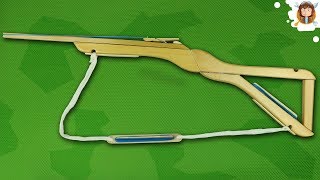 How to Make a Gun With a Hanger  Rubber Band Gun [upl. by Llerrej]