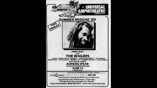 Jimmy Riley amp The Wailers 19850621  Universal Amphitheater Los Angeles CA [upl. by Bahner]