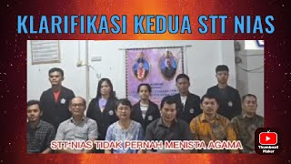 STT NIAS TIDAK PERNAH MENISTA AGAMAKLARIFIKASI KEDUA STT NIAS [upl. by Mabelle]