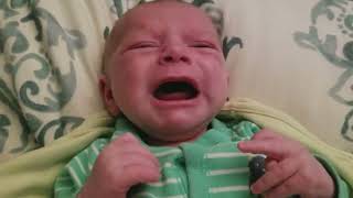 1 Month Old Newborn Baby Crying amp Calm [upl. by Dodi]