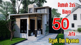 Tiny House Bangun Rumah 50 jutaan 3x6 m SEJUK amp NYAMAN [upl. by Ecniv]