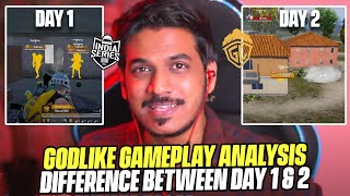 DAY 1 vs DAY 2 GodLike Gameplay Analysis  BGIS Semi Finals Week 2 [upl. by Varien]