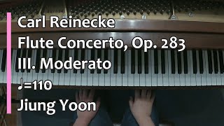 Piano Part Reinecke Flute Concerto Op 283 III Moderato ♩110 [upl. by Kyte]