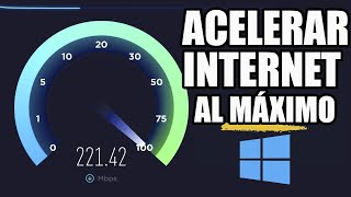 Como Aumentar al Máximo Velocidad de Internet 500 en Windows 10  Mejores Ajustes Sin programas [upl. by Wistrup]