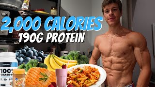 Full Day of Eating 2000 Calories  EASY Low Calories and High Protein Diet To Lose Fat [upl. by Ielhsa523]