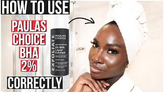 How To Use Paulas Choice Skin Perfecting 2 BHA Liquid Exfoliant [upl. by Aniakudo]