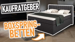 BOXSPRINGBETTEN KAUFEN  Worauf muss ich achten   Kaufratgeber Boxspringbetten [upl. by Ikkela]