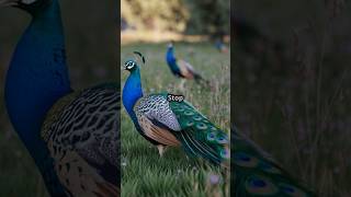 How do peacocks use their elaborate tail feathers to communicate dominance and health [upl. by Gaye776]