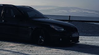 Stanced BMW E61  4K [upl. by Arihsaj596]