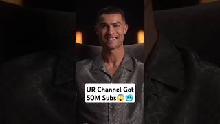 Cristiano Reveals His YouTube channel UR CRISTIANO🥶viral urcristiano cristianoronaldo shorts [upl. by Chappy]