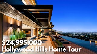 Touring a Staggering 25M West Hollywood Luxury Home  Los Angeles Property Tour [upl. by Eboj723]