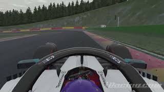 iRacing  MercedesAMG W13 F1 at New SpaFrancorchamps Onboard Hotlap [upl. by Dira375]