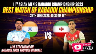 🔴Live Streaming India vs Iran Asian Kabaddi Championship l AKC23 l Korea Busan [upl. by Wightman]