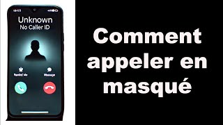 Comment appeler en masqué [upl. by Aleydis]