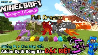 🔥Cách Cài Addon KỴ SĨ RỒNG DRAGON MOUNTS Bản Siêu Phẩm Full Rồng Cho Máy Yếu  MCPE 116 Và 117 [upl. by Tse]