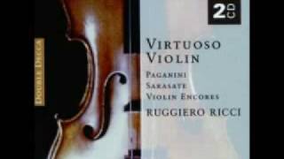 Sarasate  Introduction et Tarentelle  Ruggiero Ricci [upl. by Blumenthal]