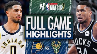 Indiana Pacers vs Milwaukee Bucks  Full Game Highlights  November 22 2024 Emirates NBA Cup [upl. by Lorine]