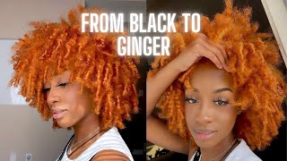 Vlog Impulsively Dyed My Natural Hair GingerCopper for the Fall [upl. by Kinsler933]