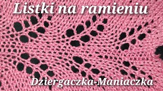 37 🌿Listki na ramieniu🌿 Wyjątkowe łatwe wzbogacenie bluzeczki lub sweterka 😍👍 [upl. by Zoa]